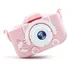 Máquina Fotográfica Infantil Digital Vídeos Hd Fotos Jogos Cor Rosa Gatinho