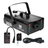 Máquina Fumaça 2000w Led Rgb 2 Controles P Festa Balada Dj Cor Preta 220v