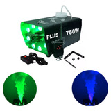 Máquina Fumaça 750w 8 Led Rgb Controle 1 Litro Liquido
