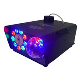 Máquina Fumaça C Bola Maluca Globo Led Rgb Strobo Controle