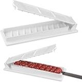 Máquina Kebab Press Maker Máquina Kebab Maker De Plástico Ferramenta Kebab Maker Molde Manual Reutilizável Fácil Kebab Maker Grill Lote De 2 Branco