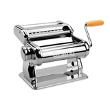 Máquina Macarrão Massa Cilindro Removivel Inox Aço Manivela