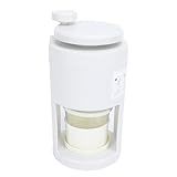 Máquina Manual De Gelo Raspado Com Copo De Vidro Para Smoothie Triturador De Gelo 40Cr13 Lâmina Máquina De Fazer Cone De Neve Para Uso Doméstico