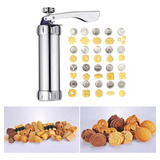 Maquina Modeladora Biscoito 4 Bicos 20 Formas Bolacha Cookie