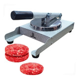 Maquina Modelar Hamburguer 2 Discos Molde Inox Profissional Cor Branco