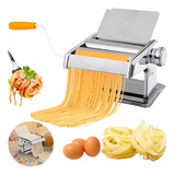 Maquina Para Massas Macarrão Manual Regulagem Aço Inoxidável Ke Home 6593 Cor Prateado