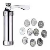 Maquina Para Moldar Biscoito Com 10 Moldes Biscoiteira Bolo