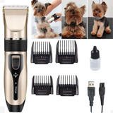 Maquina Potente Silenciosa De Cortar Tosa Pelo Cabelo Pet Cachorro Pequeno Grande Maquininha Recarregável Bivolt 110v 220v Motor Silencioso Com Baixo Ruido Corte Suave E Preciso Higienização Canina
