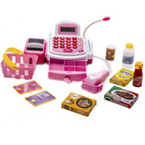 Máquina Registradora Infantil Cartão Dinheiro Moeda Esteira