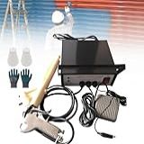 Máquina Revestimento Pistola Pintura Kits De Revestimento Eletrostático Pistola Pulverização Com 12 Pares De Luvas 3 Bicos 2 Copos Pó Muito Adequado Para Pulverizar Navios Pontes