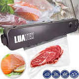 Máquina Seladora De Alimentos A Vácuo Com Saquinhos Bivolt Cor Máquina Seladora Vácuo Portátil Luatek 110v 220v