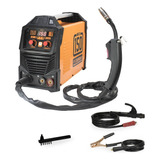 Máquina Solda 150a Multiprocesso Mig Mma Tig lift 220v Cor Laranja Frequência 50 Hz 60 Hz