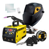 Maquina Solda Super Combo Kab 140 Mig Sem Gás Mma Tig Tork Cor Amarelo Y Preto 220v Super Tork Cimets 6140 220v