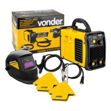 Máquina Solda Vonder 120a Bivolt Im125 Máscara 2 Esquadros