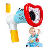 Máquina Sopro Automática Bolha De Sabão Megafone Com Som