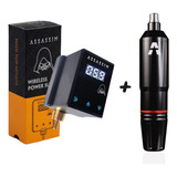 Máquina Tattoo Pen Aston Folon Fonte Sem Fio Tatuagem