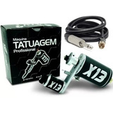Maquina Tattoo Tatuagem X13 Silver Rotativa Cabo Rca brinde