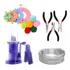 Máquina Tricotin   Arame   3 Alicates   Kit Faz Pompom 4 Tam