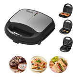 Maquina Waffle 3 Em 1 Grill Panqueca Donuts Sanduicheiras