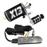 Máquina X13 Pedal Slim Cabo Rca Tattoo Tatuagem