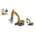 Máquinas De Construção Miniatura Escavadeira Guindaste 1:50 Cor Escavadeira Amarelo 6861