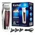 Maquininha Acabamento Detalhes Cabelo Barba Kemei 9163 Cor Prateado 110v 220v