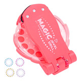 Maquininha De Colar Strass No Cabelo Com 5 Cartelas Strass