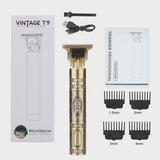Maquininha De Cortar Cabelo E Barba Modelo Buda T9 Vintage