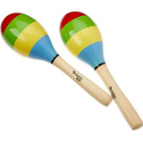 Maraca Infantil Chocalho Par Madeira Dolphin Kids 8464 Cor Colorido
