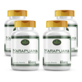 Marapuama 100 Puro Natural 240 Capsulas Kit Com 4 Potes