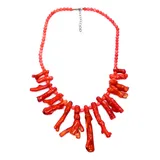 Maravilhoso Colar Coral Vermelho