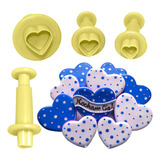 Marcador 4 Ejetor Coração Blue Star P Pasta Americana Bolos