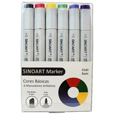 Marcador Artistico Sinoart Marker Kit 6