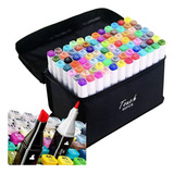 Marcador De Base De Álcool Touch Canetinhas Marca Texto Conjunto Canetinhas Permanente Com Design De Amador Profissional Escolar De Ponta Pincel Cinzel X Unidade X 80