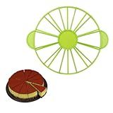 Marcador De Fatiador De Torta Fatia De Bolo Redonda Marcador De Porção De Bolo Dupla Face 10 Ou 12 Fatiadores Divisor De Cortador De Cheesecake Para Ferramenta De Cozimento Faça Você Mesmo Verde 