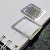 Marcador De Páginas P Livros Em Aço Inox 4cm Kit C 2 Pçs