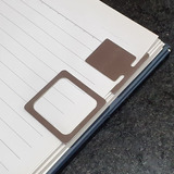 Marcador De Páginas P Livros Em Aço Inox 4cm Kit C 2 Pçs