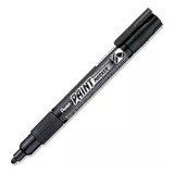 Marcador Permanente Pentel Mmp20 De Ponta Redonda Black X Unidade