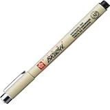 MARCADOR PINCEL ARTISTICO PIGMA GRAPHIC BRUSH PRETO USO PROFISSIONAL