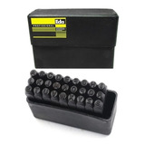 Marcador Punção Alfabeto De Aço Gravação 6mm 27pcs Eda 4or