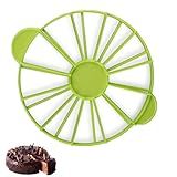 Marcador Redondo Para Fatias De Bolo E Fatiador De Torta- Divisor De Bolo De 10 Ou 12 Fatias- Marcador De Porção De Bolo De Dupla Face- Cortador De Cheesecake Funciona Para Bolos De Até 25 Cm De