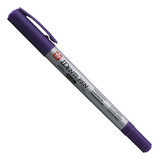 Marcador Técnico Permanente Identi Pen Dual Púrpura Sakura