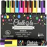 Marcadores De Giz Pacote Com 10 Canetas De Cor Neon Usadas Em Quadro Branco Quadro Negro Janela Lousa 6 Mm Reversível Com Ponta De Cinzel E Bala