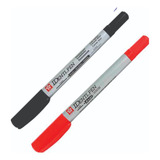 Marcadores Sakura Identi Pen Duplo Preto Vermelho 
