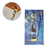 Marcapáginas Metal Separador De Libros Arte Van Gogh Dorado