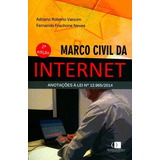 Marco Civil Da Internet Anotaçoes A Lei N 12 965 2014 De Vancim Adriano Roberto Editora Mundo Juridico Capa Mole Edição 1 Edição 2015 Em Português