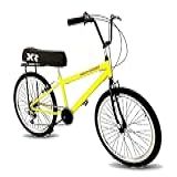 Maria Clara Bikes Bicicleta Aro 24 Com Banco De Mobilete 6 Marchas Tipo Bmx Am