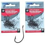 Marine Sports- Anzol Super Maruseigo Preto Tamanho N- 12 Kit Anzóis Marine