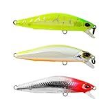 Marine Sports Kit 3 Iscas Artificiais Pesca Meia Água Marine Sports Raptor Minnow 70 7cm 7 5g Cor Kit 3