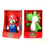 Mario E Yoshi, Kit Com 2 Bonecos Grandes Do Super Mario 23cm